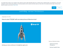 Tablet Screenshot of blog.leanix.net